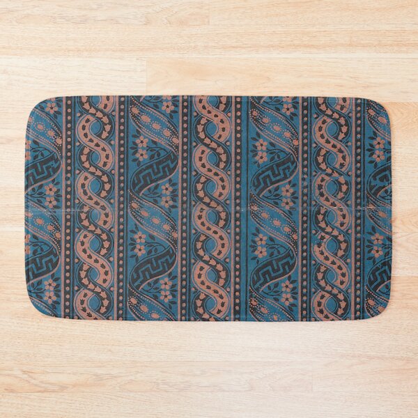 Item preview, Blue and Gold Guilloche and Ribbon Design designed and sold by AnimaliaStar.