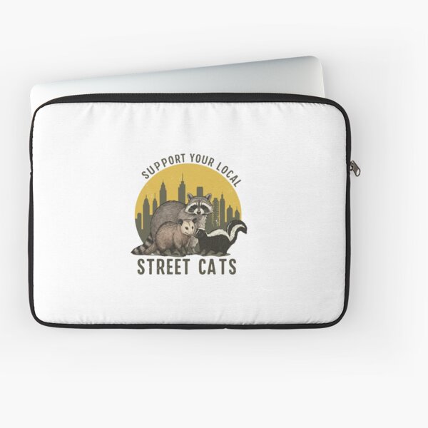 Item preview, Support Local Street Cats - Funny Raccoon Skunk & Opossum Meme Design designed and sold by CreaBubbles.