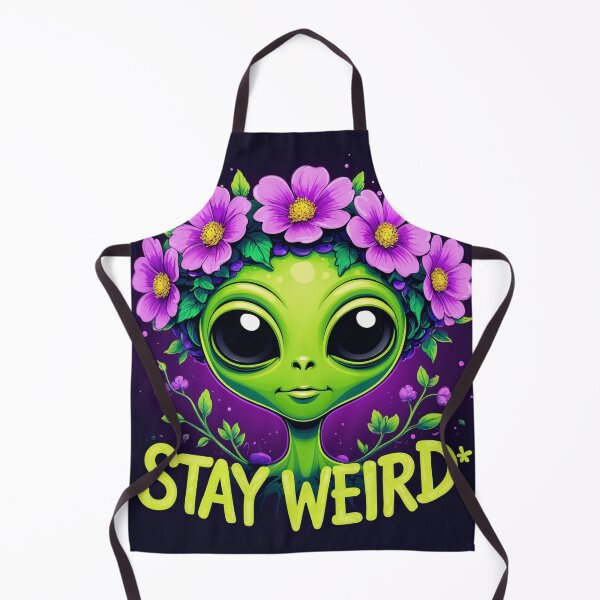 Item preview, Stay Weird – Alien in Flower Crown designed and sold by 0606PM.