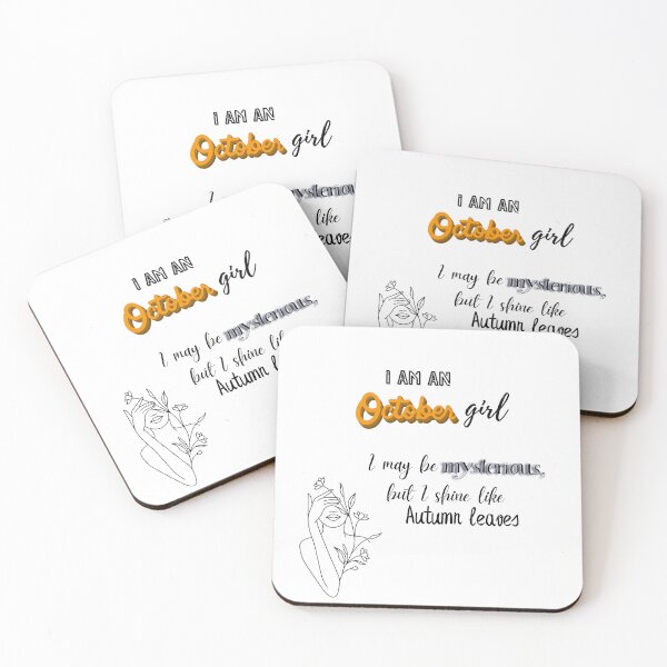 Item preview, October Girl – Mysterious but Radiant Autumn Quote Design designed and sold by lyrasummayah-.