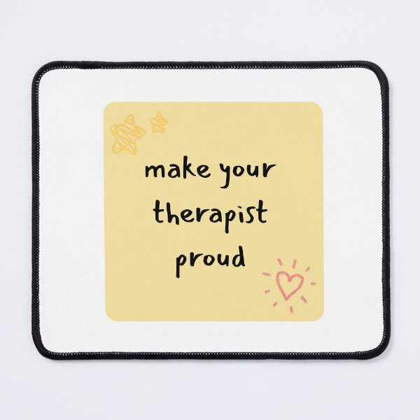 Item preview, Make Your Therapist Proud. Cute Yellow Sticky Note Handwritten Recovery Reminder. designed and sold by brodidudie.