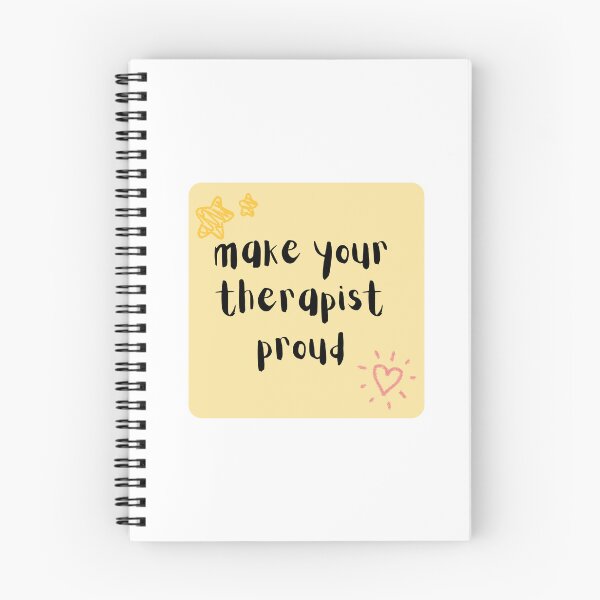 Item preview, Make Your Therapist Proud. Cute Yellow Sticky Note Handwritten Recovery Reminder. designed and sold by brodidudie.