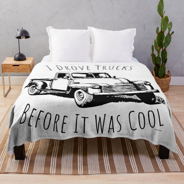 Item preview, I Drove Trucks Before It Was Cool, Retro Truck Driver Pride Design designed and sold by Automotive Art by Greg.