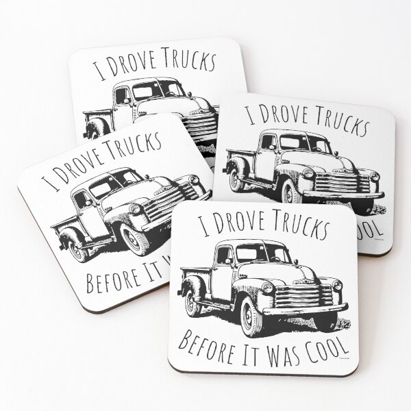 Item preview, I Drove Trucks Before It Was Cool, Retro Truck Driver Pride Design designed and sold by Automotive Art by Greg.