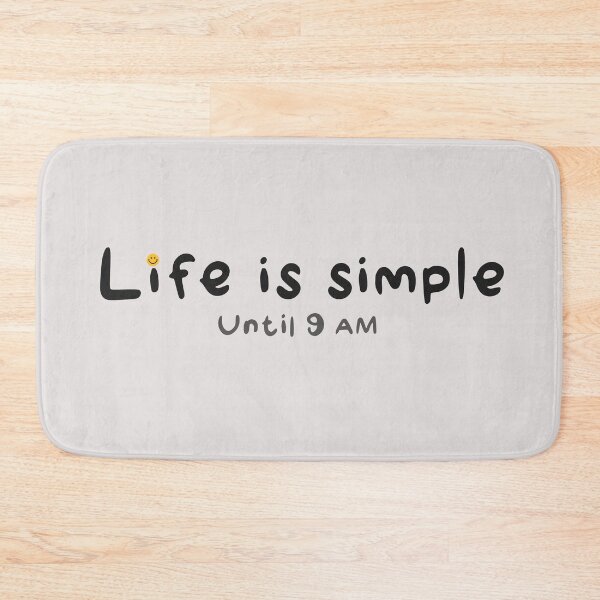 Item preview, Life is Simple Until 9AM  designed and sold by LifeParody.