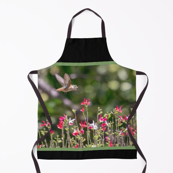 Item preview, Rufous Hummingbird Checking Out Some Tiny Flowers designed and sold by CarolM.
