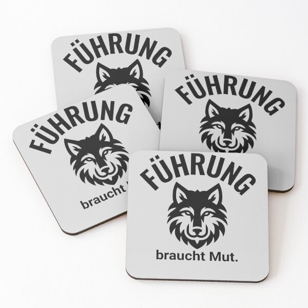 Item preview, LEADERSHIP requires courage – Wolf Leadership Statement designed and sold by rolfzogg.