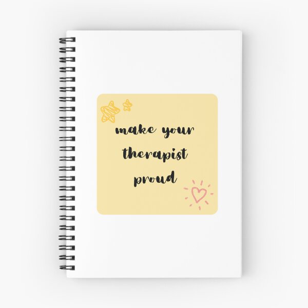 Item preview, Make Your Therapist Proud. Cute Yellow Sticky Note Handwritten Recovery Reminder. designed and sold by brodidudie.