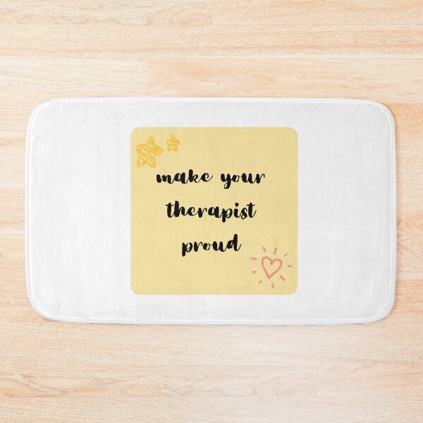Item preview, Make Your Therapist Proud. Cute Yellow Sticky Note Handwritten Recovery Reminder. designed and sold by brodidudie.