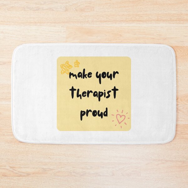Item preview, Make Your Therapist Proud. Cute Yellow Sticky Note Handwritten Recovery Reminder. designed and sold by brodidudie.