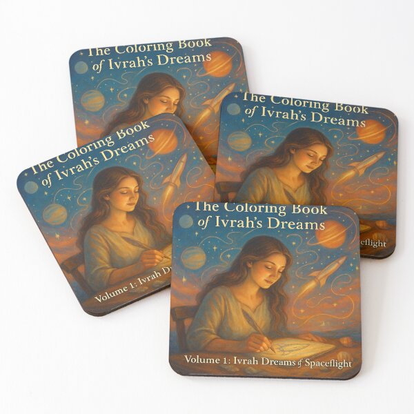 Artikelvorschau, Buchcover „Ivrah Dreams of Spaceflight“ entworfen und verkauft von Sapphire Sky Crafts.