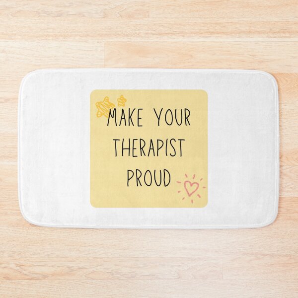 Item preview, Make Your Therapist Proud. Cute Yellow Sticky Note Handwritten Recovery Reminder. designed and sold by brodidudie.