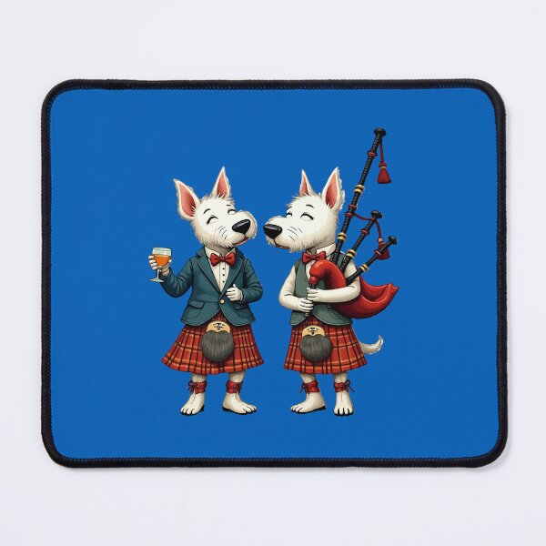 Item preview, Burns Night West Highland Terrier Usher and Bagpiper designed and sold by taiche.