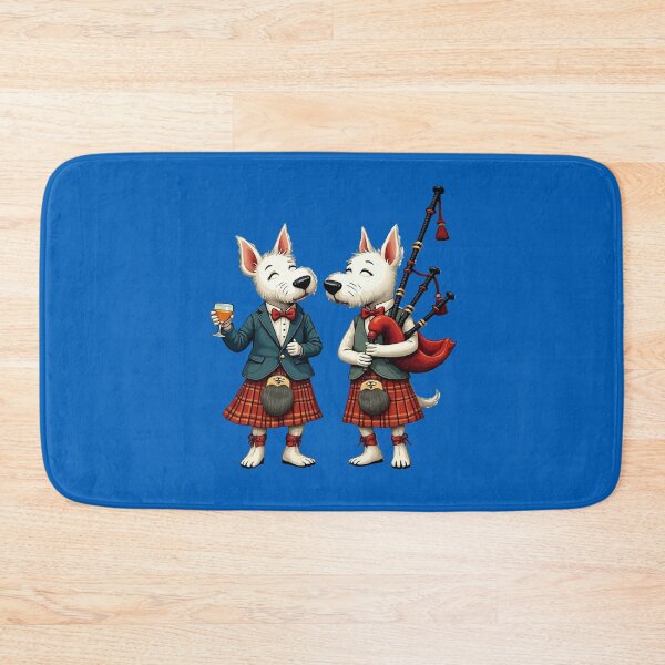 Item preview, Burns Night West Highland Terrier Usher and Bagpiper designed and sold by taiche.