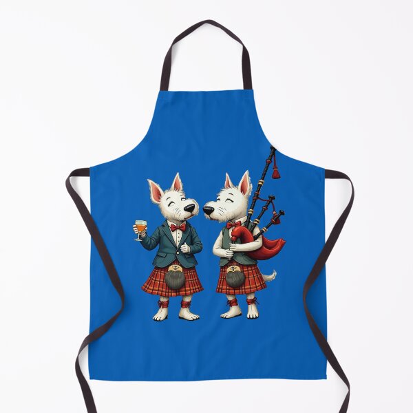 Item preview, Burns Night West Highland Terrier Usher and Bagpiper designed and sold by taiche.