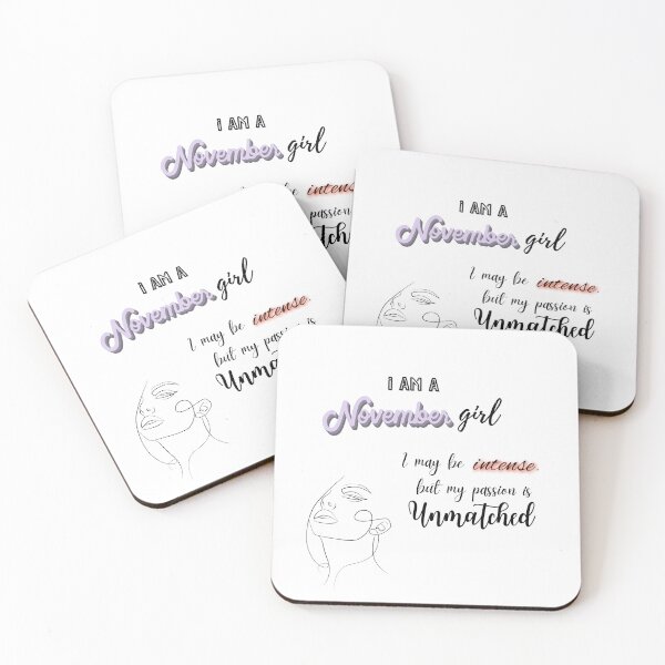 Item preview, November Girl Quote – Intense but Passionate Zodiac Aesthetic Design designed and sold by lyrasummayah-.