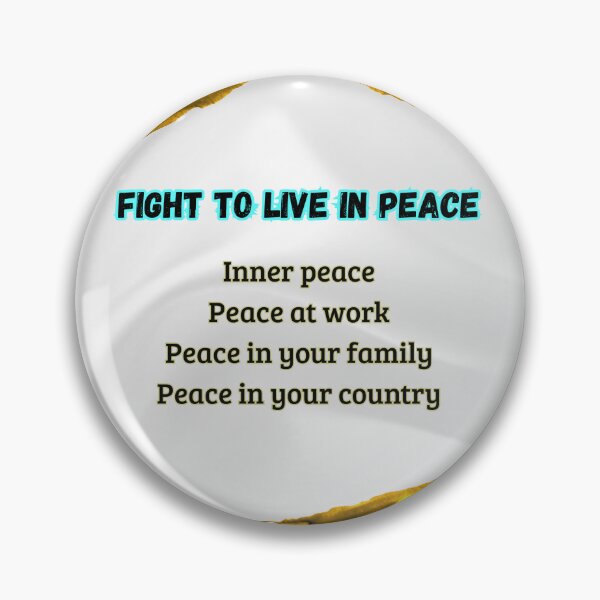 Item preview, Fight to love in peace designed and sold by Storevippink90.