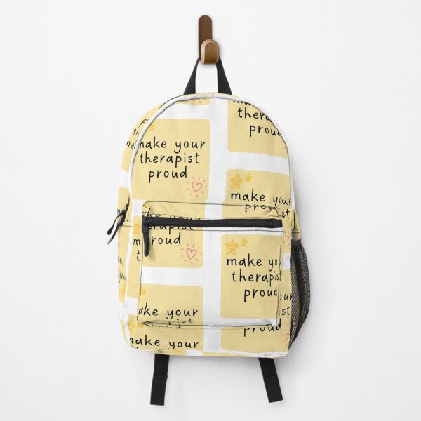 Item preview, Make Your Therapist Proud. Cute Yellow Sticky Note Handwritten Recovery Reminder. designed and sold by brodidudie.