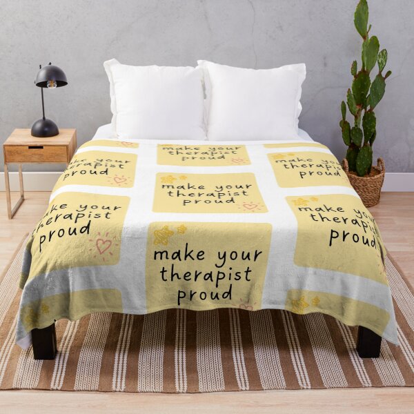 Item preview, Make Your Therapist Proud. Cute Yellow Sticky Note Handwritten Recovery Reminder. designed and sold by brodidudie.