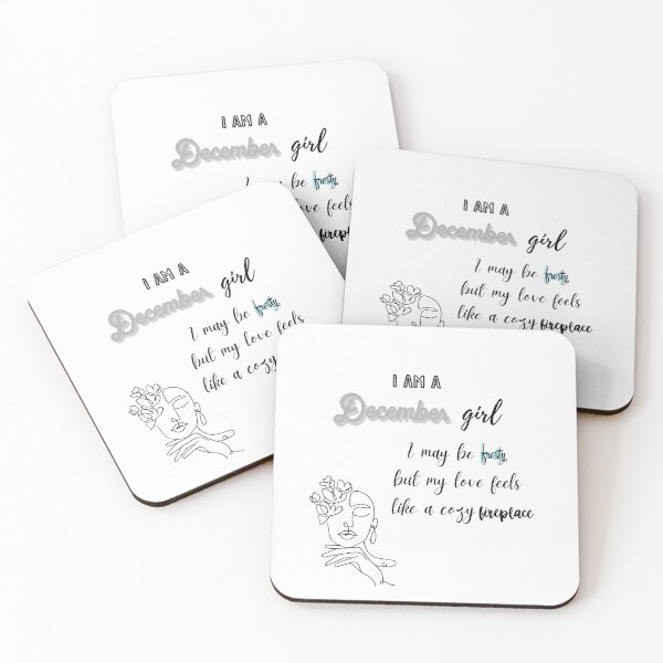 Item preview, December Girl Quote – Frosty but Warm Love Winter Aesthetic Design designed and sold by lyrasummayah-.