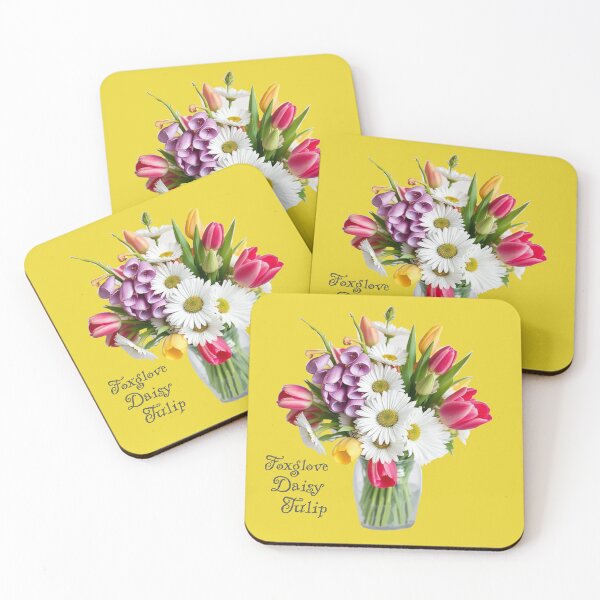Artikelvorschau, Fingerhut, Gänseblümchen, Tulpenstrauß entworfen und verkauft von cringe0015.