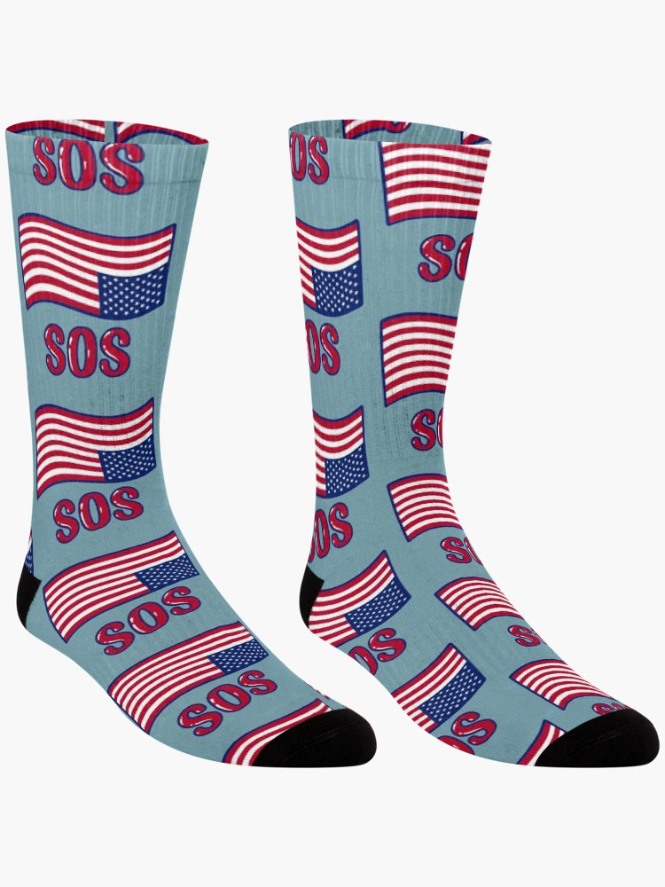 Thumbnail 3 of 5, Socks, SOS designed and sold by Inkwork Crypt.