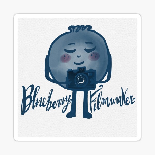 Item preview, Blueberry Filmmaker with textured background  designed and sold by Filmgirlstuff.