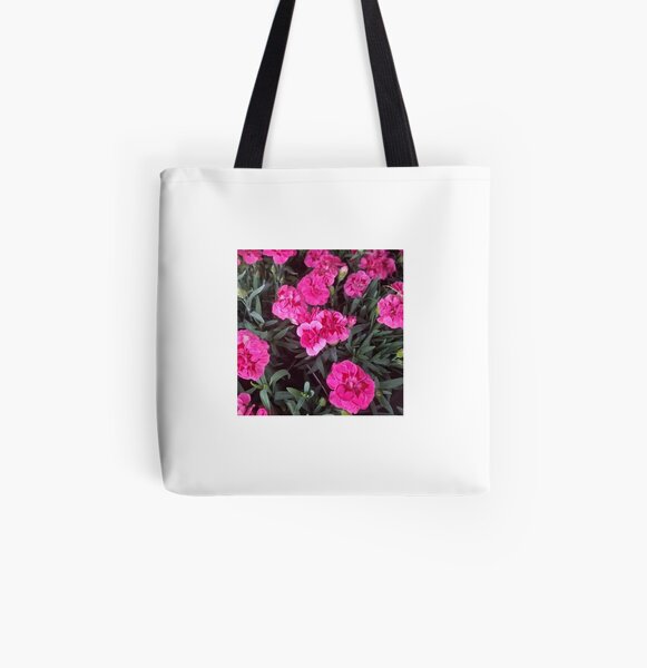 Pink flowers All Over Print Tote Bag