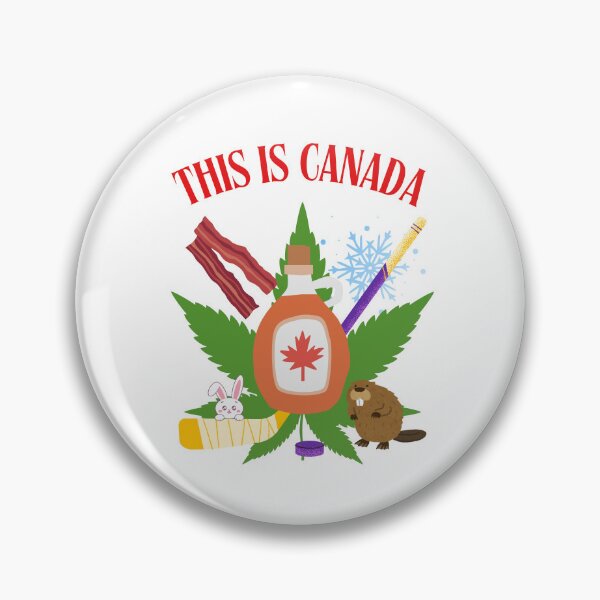 Item preview, THIS IS CANADA, MAPLE SYRUP, BACON, HOCKEY, SNOW, BEAVER, BUNNY designed and sold by larissa-myrie.