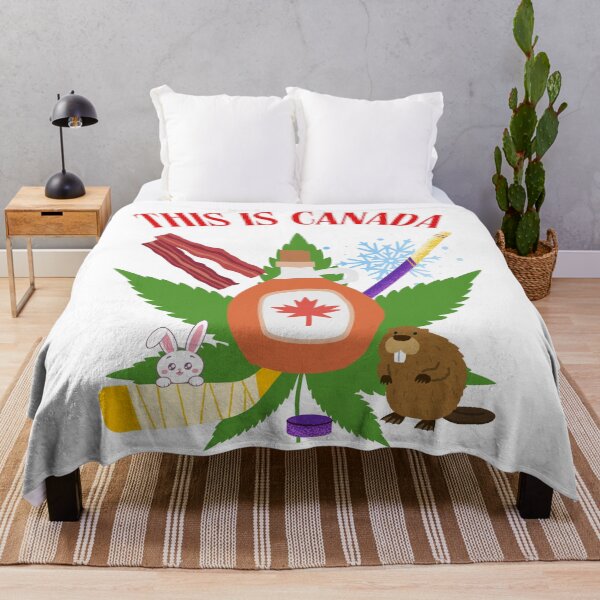 Item preview, THIS IS CANADA, MAPLE SYRUP, BACON, HOCKEY, SNOW, BEAVER, BUNNY designed and sold by larissa-myrie.