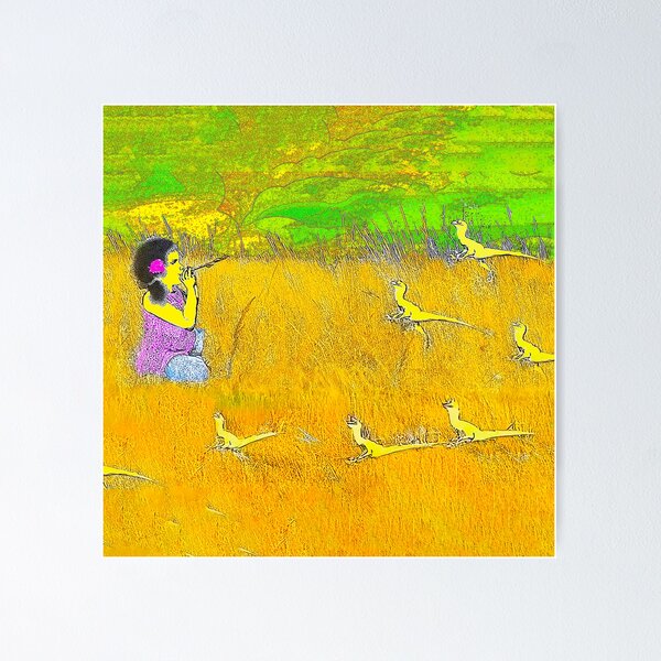 Item preview, Ceres, age 5, luring raptors with a dino whistle. designed and sold by UncleBunkle.