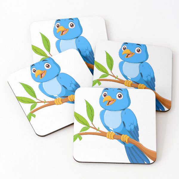 Item preview, vecteezy_cartoon-blue-bird-sitting-on-tree-branch designed and sold by PATEL BRO.
