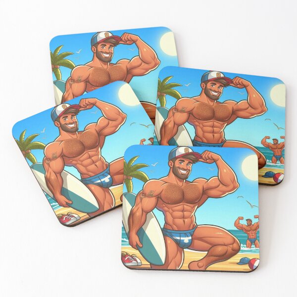 Item preview, Boys of Summer Fun Muscle Bear Power LGBTQ Gay Pride Graphic Design designed and sold by ItsAKinkThing.