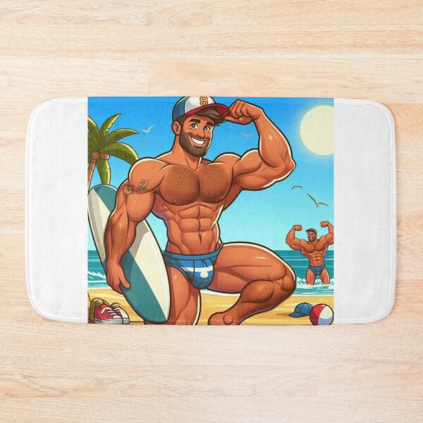 Item preview, Boys of Summer Fun Muscle Bear Power LGBTQ Gay Pride Graphic Design designed and sold by ItsAKinkThing.