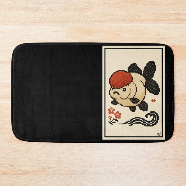 Item preview, Goldfish - Oranda Red Cap- Pixel Art - 8bit graphics 16bit graphics - Retro Fish Art designed and sold by Kabuji Store.