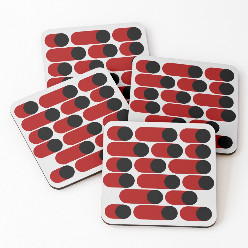 Item preview, Coasters (Set of 4) designed and sold by LibraryOfBorges.
