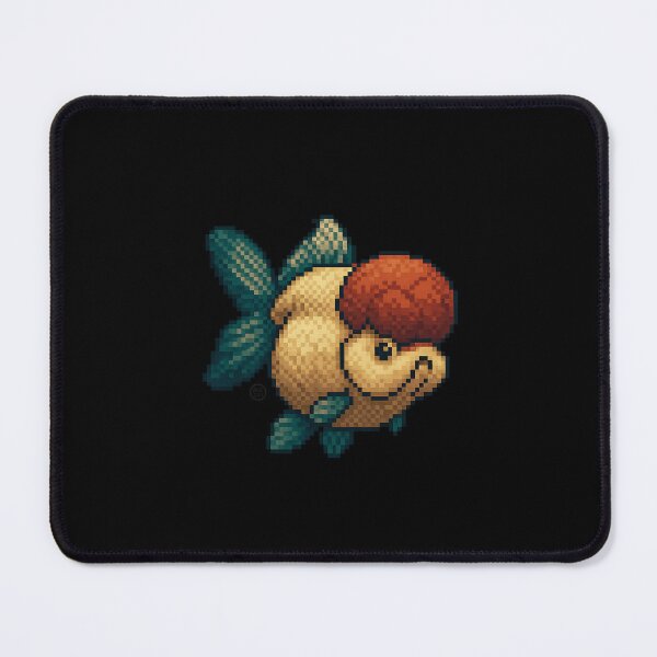 Item preview, Goldfish - Oranda Red Cap- Pixel Art - 8bit graphics 16bit graphics - Retro Fish Art designed and sold by Kabuji Store.