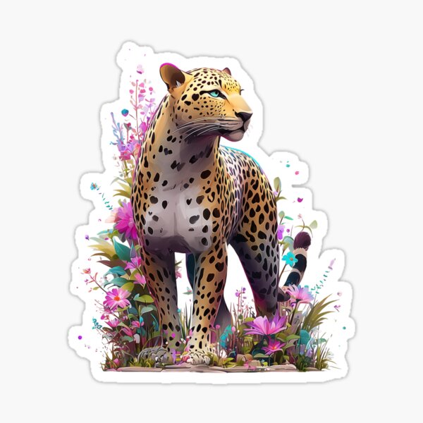 Item preview, Leopard Among Blossoms designed and sold by Hunzaly.