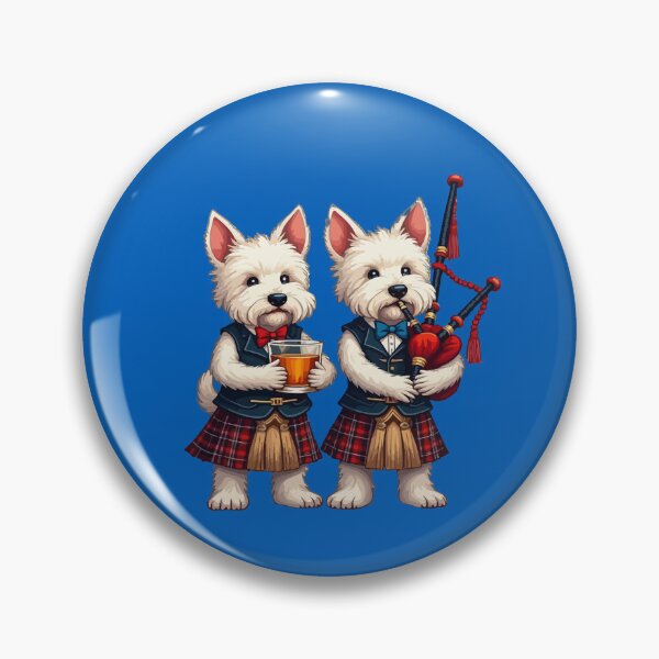 Item preview, Burns Supper West Highland Terrier Bagpiper And Usher designed and sold by taiche.