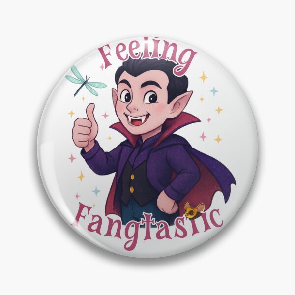 Item preview, Feeling Fangtastic Vampire Illustration designed and sold by CottonandQuill.
