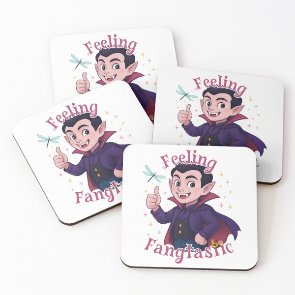 Item preview, Feeling Fangtastic Vampire Illustration designed and sold by CottonandQuill.