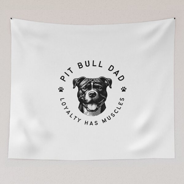 Item preview, Pit Bull Dad Badge - Loyalty Has Muscles designed and sold by ureggie.