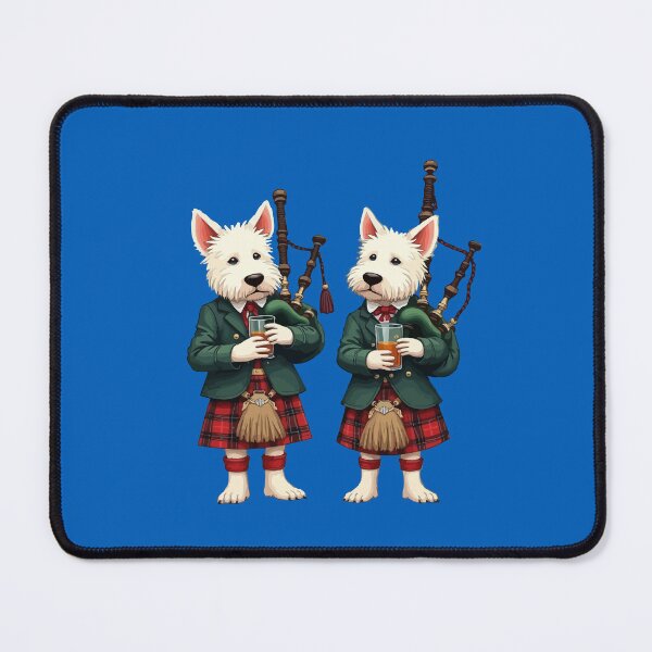 Item preview, Burns Supper West Highland Terrier Bagpipers designed and sold by taiche.