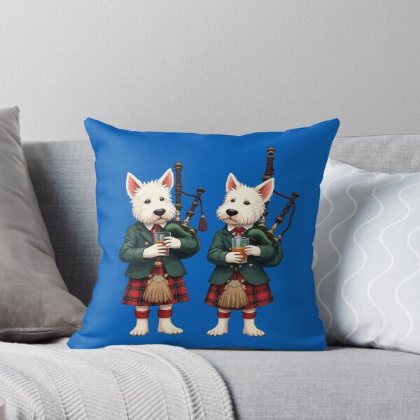 Item preview, Burns Supper West Highland Terrier Bagpipers designed and sold by taiche.