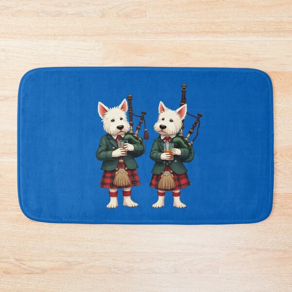 Item preview, Burns Supper West Highland Terrier Bagpipers designed and sold by taiche.