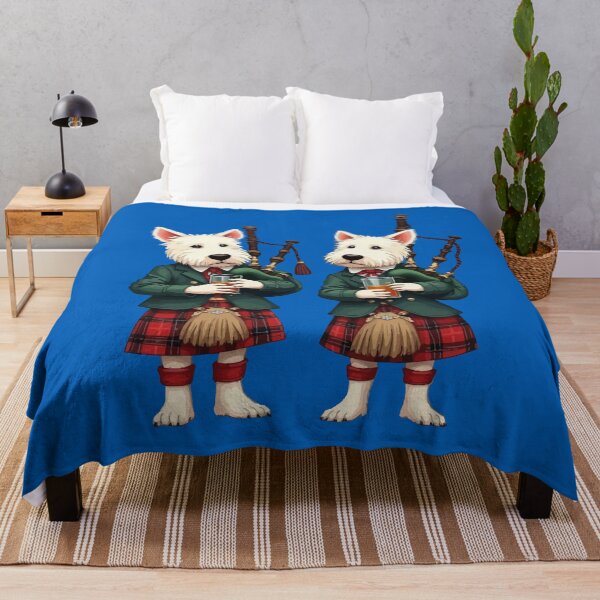 Item preview, Burns Supper West Highland Terrier Bagpipers designed and sold by taiche.
