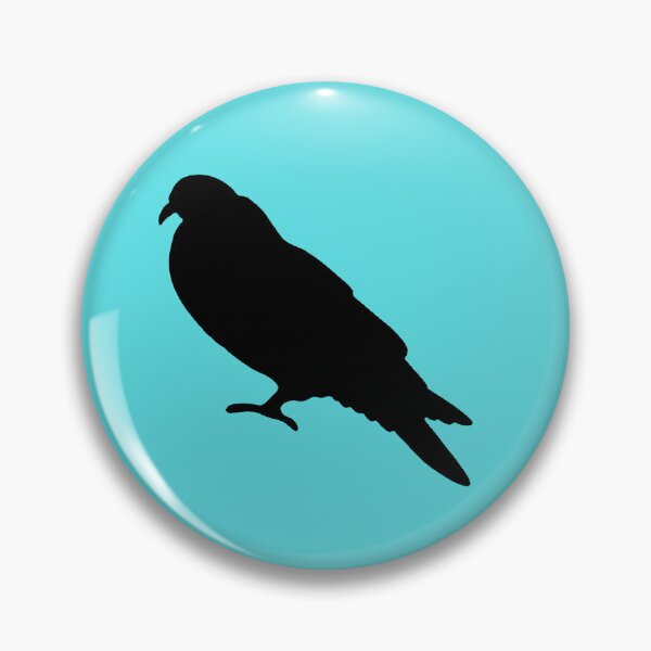 Aperçu de l'œuvre Imprimé pigeon (bleu sarcelle) créée et vendue par Ali Oops Design.