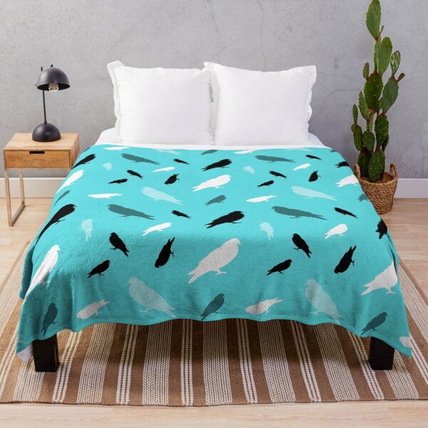 Item preview, Pigeon print (teal blue) designed and sold by Ali Oops Design.