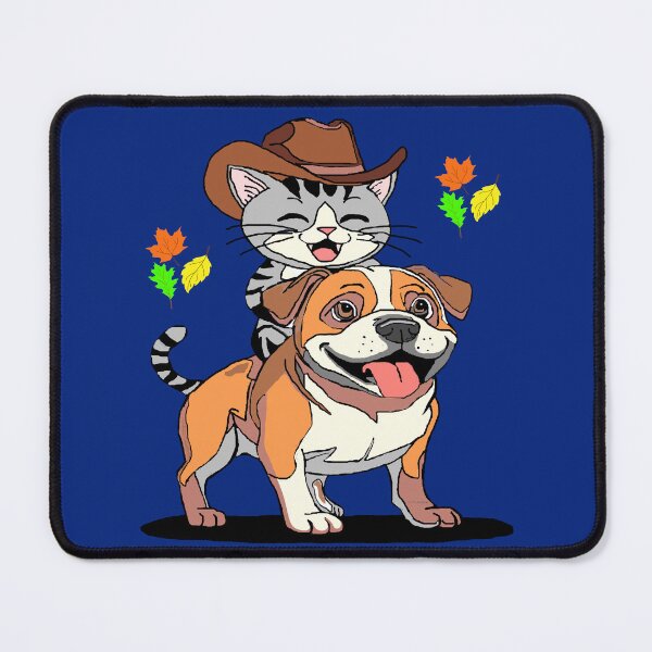 Item preview, Cowboy Cat Rides Dog designed and sold by kristalcurt.