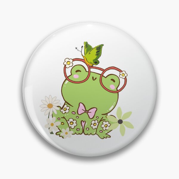 Item preview, Cute frog with glasses designed and sold by MarthasHus.